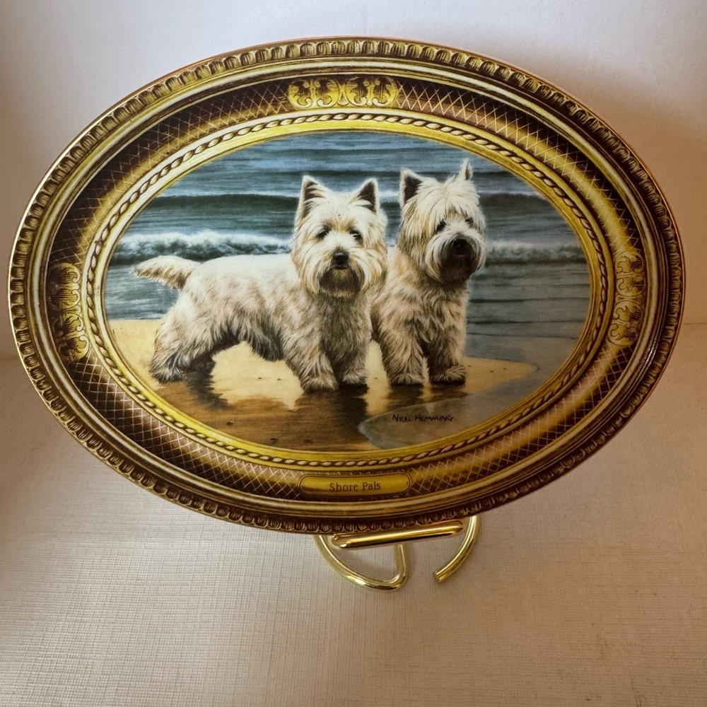 The Franklin Mint Plate “Shore Pals”by Nigel Hemming Limited Edition EUC
